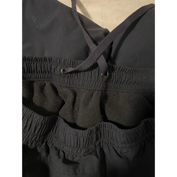 Eddie Bauer Stretch Cargo Jogger Women Size 8 Black 5 Pockets Fleece Lined Pants - Picture 6 of 14